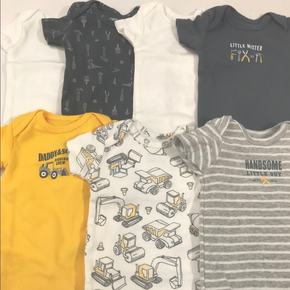 Carter's Other - Carter’s Preemie Onesies Baby Boy Lot of 7
